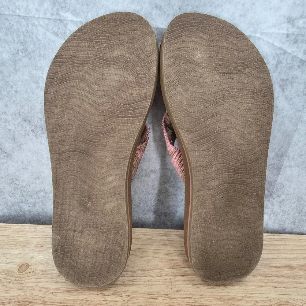 Reef Spring Woven Sandals Women 11 FlipFlop Thong Pink Rose Comfort Arch Support